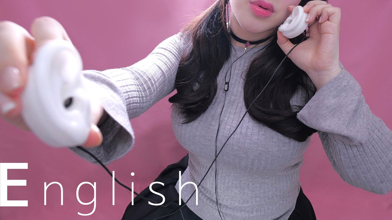 PPOMO ASMR贴着耳朵近距离的触发语逗你发痒(英文词，低语，快速）