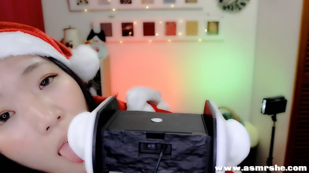 圣诞女孩舔耳1小时 川井ASMR 圣诞女孩舔耳1小时 川井ASMR