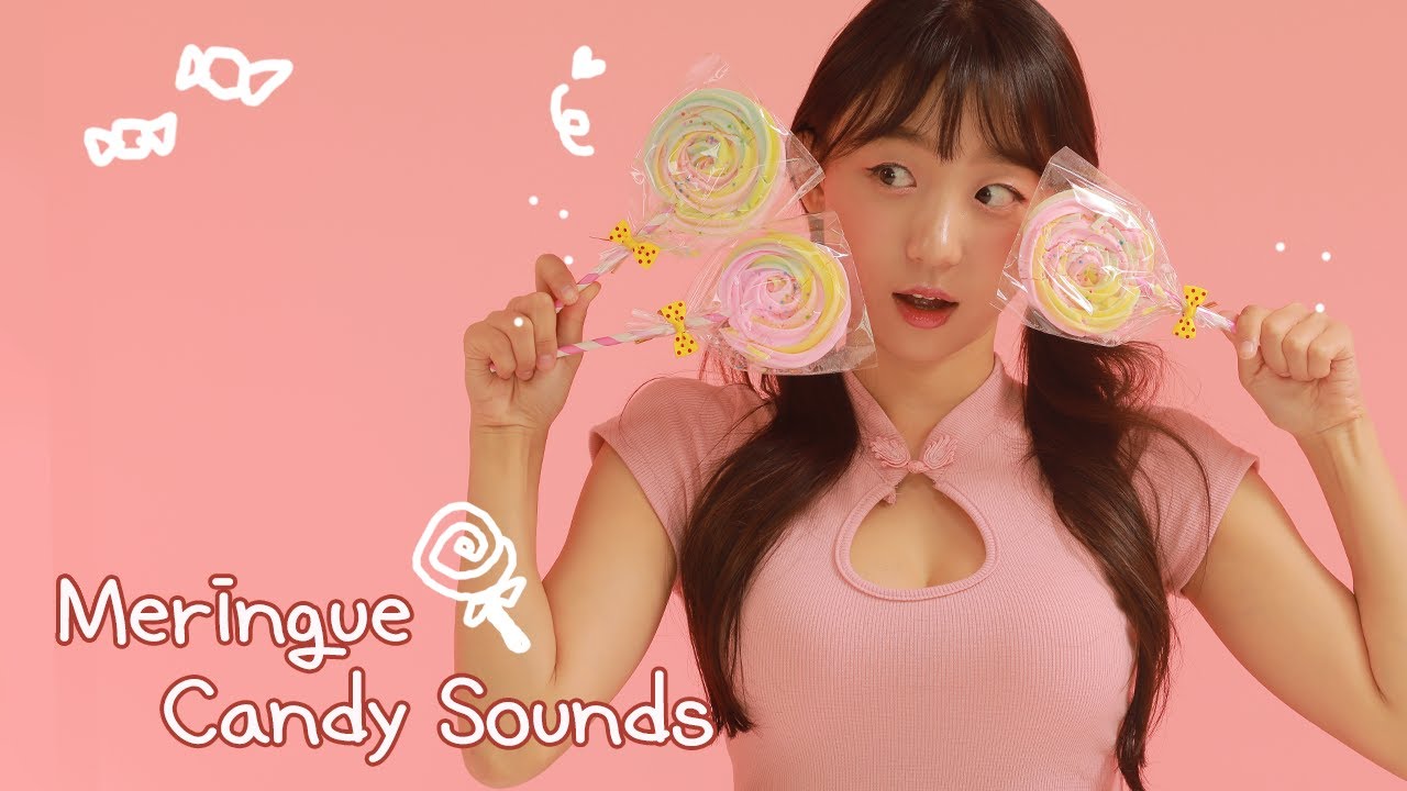 棒棒糖酥皮饼干的声音LOLLIPOP MERINGUE COOKIES Eating Sounds