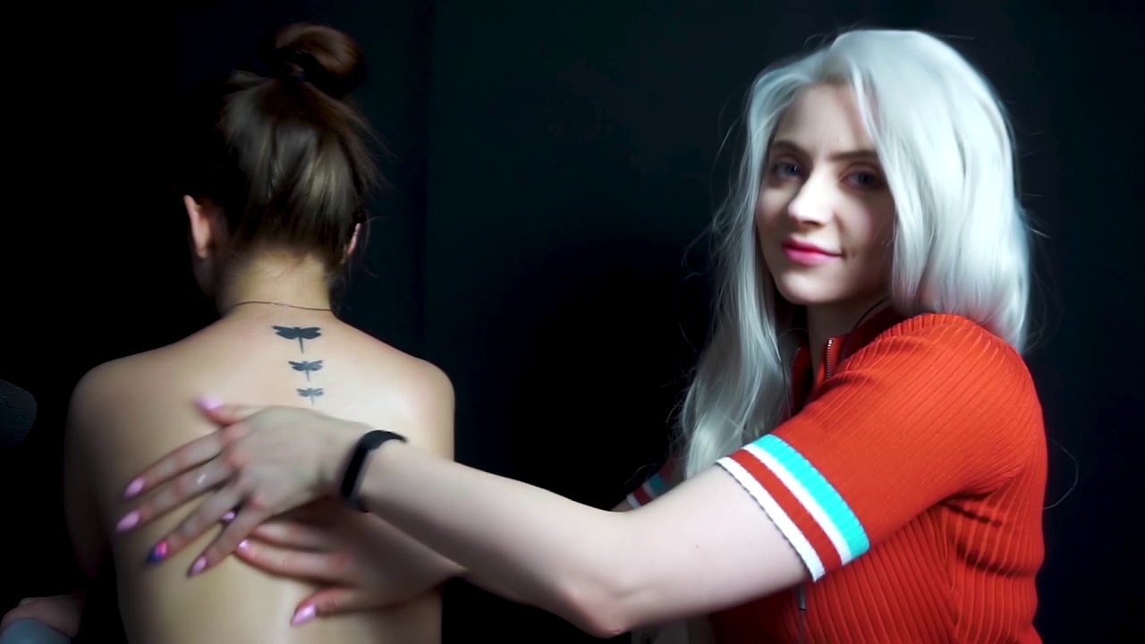 背部按摩睡眠。有助于睡觉的声音