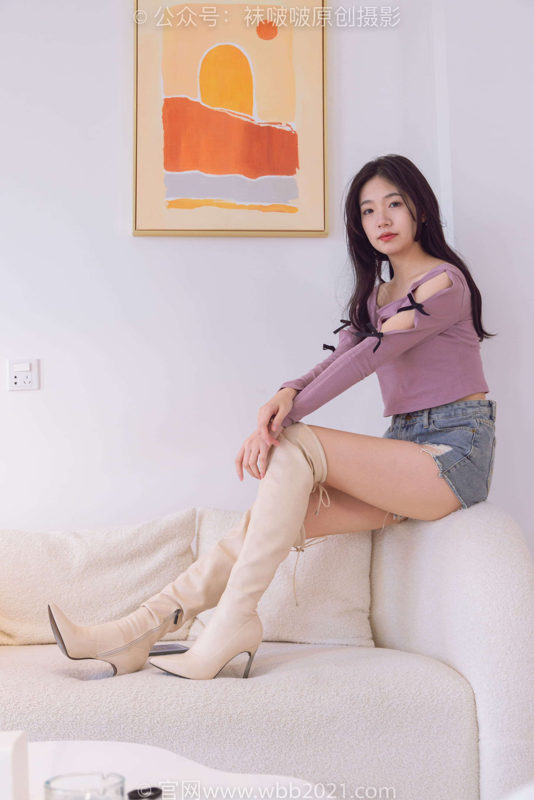 BoBoSocks袜啵啵 No.465 小甜豆 -长靴、白棉袜、裸足_第2张